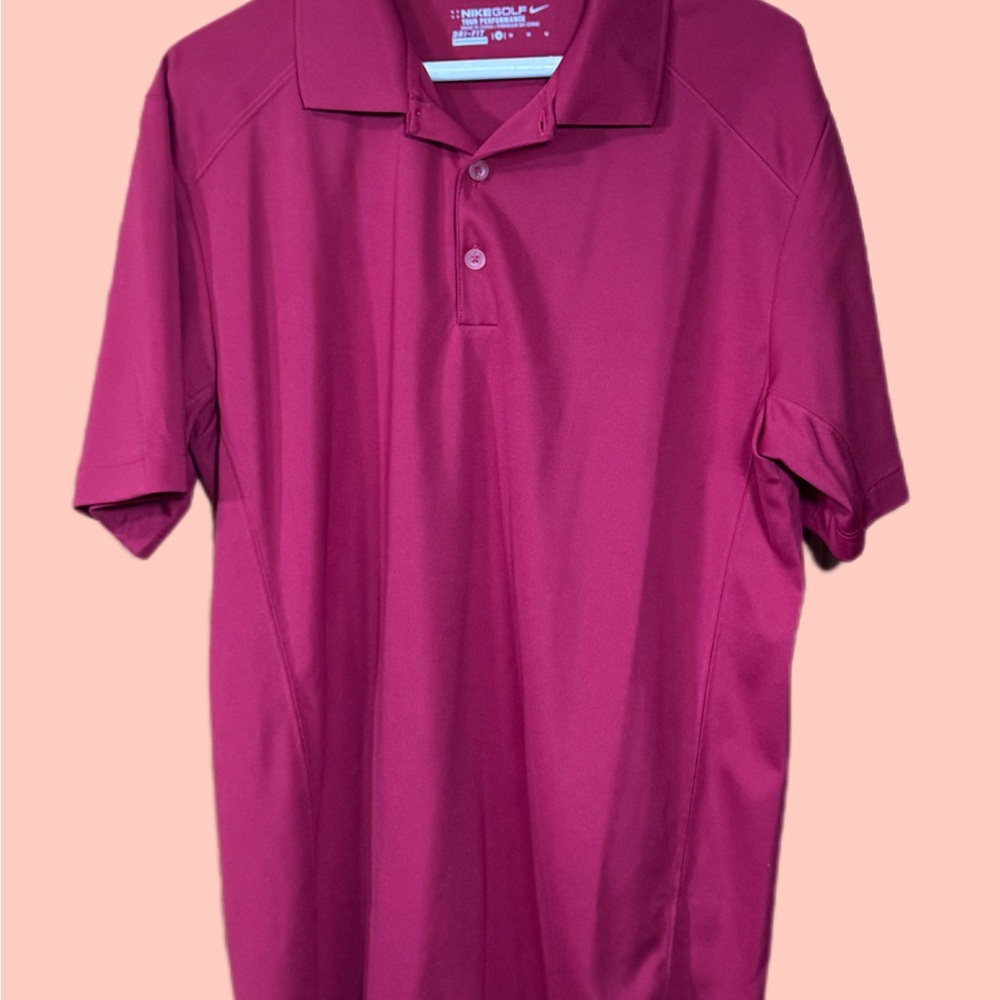 Nike Men's Polo Shirt in Rich Pink
